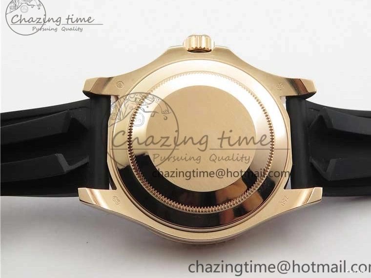 MiroTime 0308 Yacht-Master 116655 RG Wrapped D1F 1:1 Best Edition Black Ceramic Bezel 904L Steel on Oysterflex Rubber Strap A Fashionable 3060